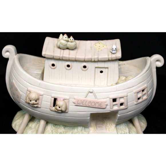 Vtg 1992 Precious Moments Noah's Ark Nightlight #530042 2 by 2 Porcelain - Picture 5 of 11